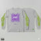 Camiseta manga larga verde lila